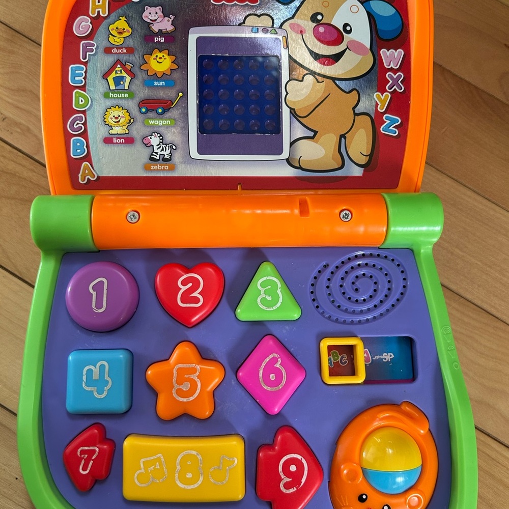 Fisher-Price Colorful Learning Laptop with Shapes and Numbers